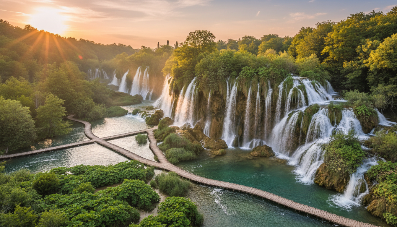 explorez le parc national de krka et laissez-vous émerveiller par ses paysages naturels exceptionnels, ses cascades spectaculaires et sa biodiversité unique.