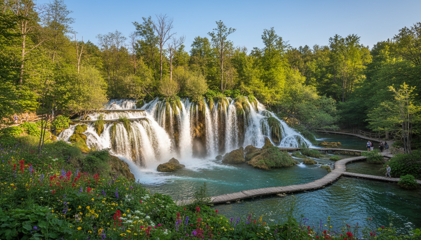 explorez le parc national de krka et laissez-vous émerveiller par ses paysages naturels exceptionnels, ses cascades idylliques et sa biodiversité unique.