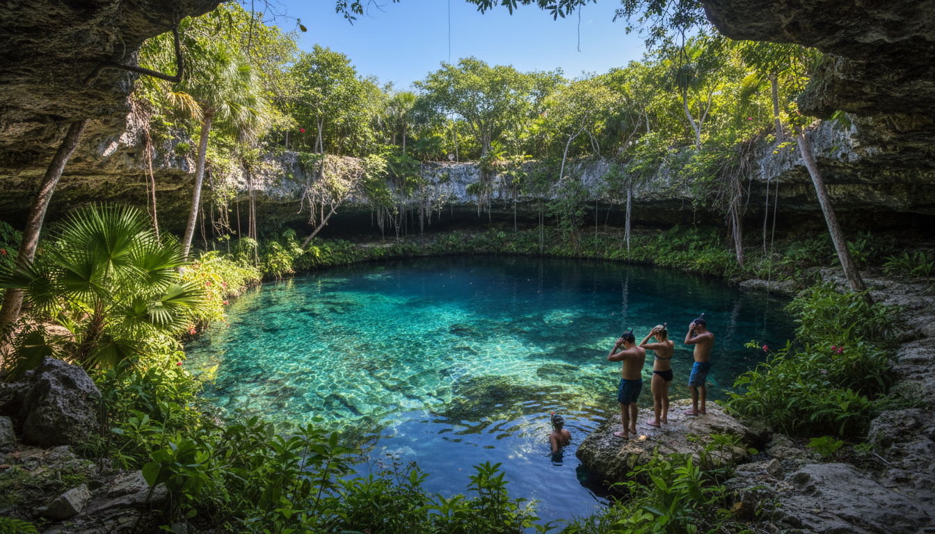 plongez dans l'univers fascinant des cenotes azul, ces merveilles naturelles aux eaux cristallines, idéales pour les aventuriers et les amoureux de la nature en quête d'exploration unique.