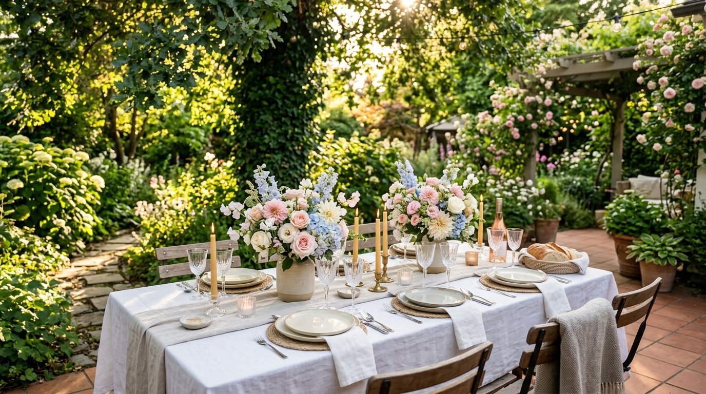 découvrez comment sublimer vos repas en plein air avec des astuces pour dresser une table d'été élégante et accueillante, parfaite pour des dîners chaleureux sous le soleil.